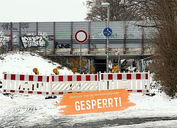 Mühlenholzbrücke - Gesperrt!