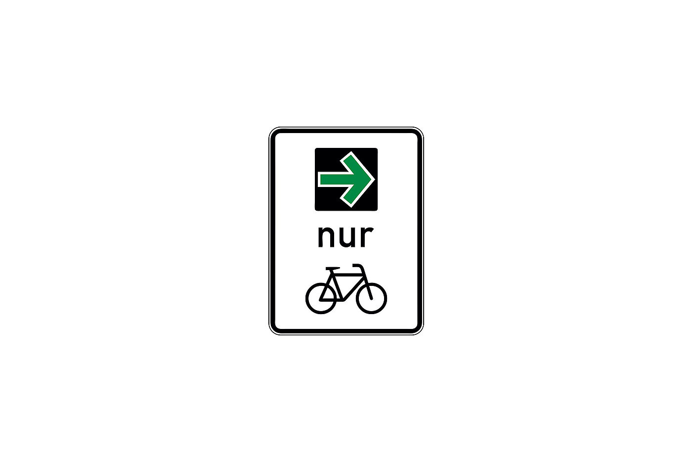 Zeichen 721 – Grünpfeil für Radverkehr